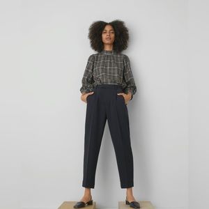 NWT Everlane The Put-Together Pleat Pant. Size 0. Black.